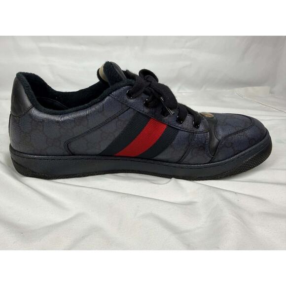Men\'s Size 12.5 Gucci Screener GG Web Blue SPB-JB 366631 main image 5